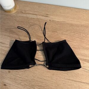 Urban Outfitters Black Ribbed Bra, XS